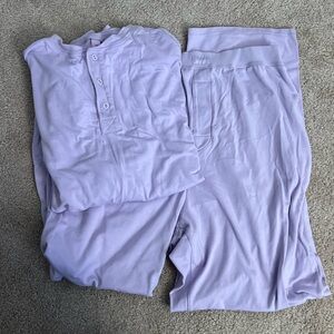 Skims Boyfriend Loose Long Pant and Long Sleeve Henley